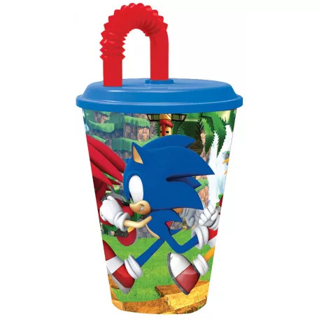 Sonic szívószálas pohár