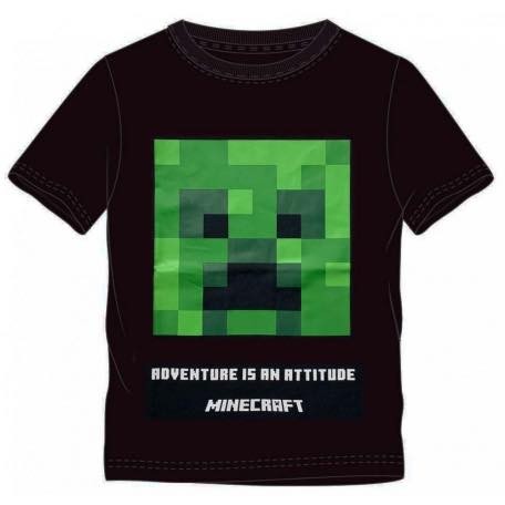 Minecraft fekete póló